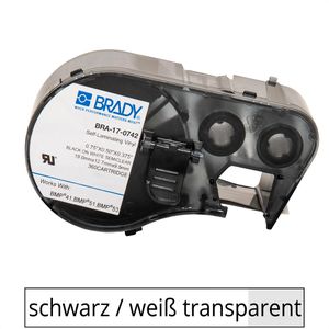 Produktbild für Schriftband Brady BRA-17-0742, 12,7 x 9,53mm