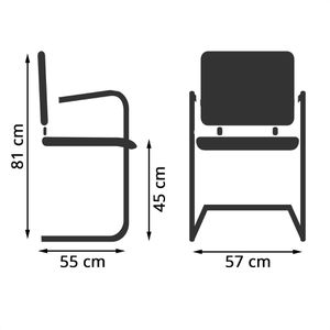 Produktbild für Besucherstuhl hJh-OFFICE SOVRANO V, 706813
