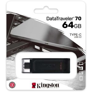 Produktbild für USB-Stick Kingston DataTraveler 70, 64 GB
