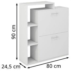 Produktbild für Schuhschrank Vicco Tobias, weiß