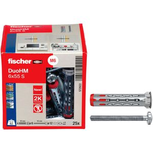 Produktbild für Dübel Fischer 572922 DuoHM 6 x 55 S PZ