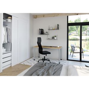 Produktbild für Schreibtisch Hammerbacher H-Serie, asteiche / silber