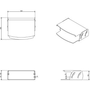 Produktbild für Monitorständer Dataflex HV 550, Acryl