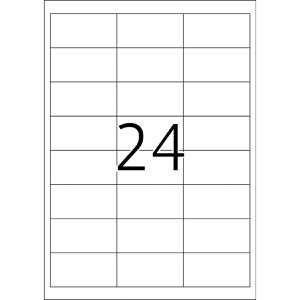 Produktbild für Universaletiketten TopStick labels, 8701, weiß