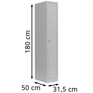 Produktbild für Spind Lüllmann 510110, lichtgrau