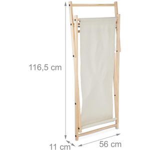 Produktbild für Campingstuhl Relaxdays 10028067, creme, bis 120 kg
