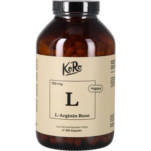 Produktbild für Arginin KoRo L-Arginin Base, 365 Kapseln