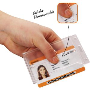 Produktbild für Kartenhalter Karteo 6500-E-0, Hartplastik