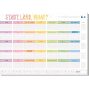 Produktbild für Spielblock Häfft 11130-2, Stadt Land What