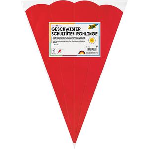 Schultüte Folia 94520 Rohling, rot