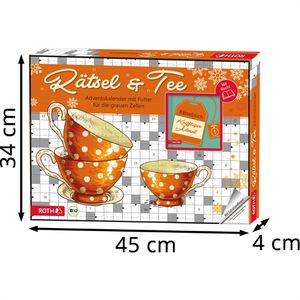 Produktbild für Adventskalender Roth 80686, Rätsel &amp; Tee