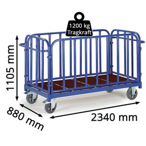 Produktbild für Transportwagen Rollcart Vierwandwagen, 02-1270