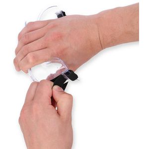 Produktbild für Schutzbrille KS-Tools mit Gummiband 310.0120, klar