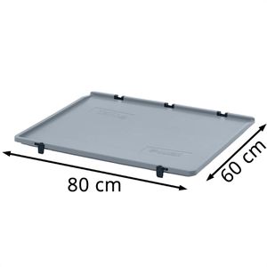 Produktbild für Eurobox-Deckel AUER SD 86, grau