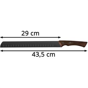 Produktbild für Schinkenmesser Tramontina Churrasco Black, Kullenschliff