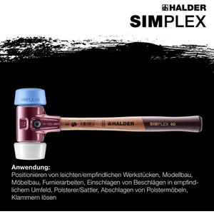 Produktbild für Schonhammer HALDER SIMPLEX, 3017.051, Kopf-Ø 50mm