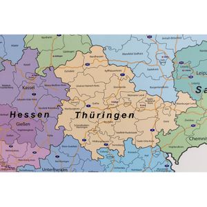 Produktbild für Deutschlandkarte GeoMetro Verwaltungskarte, rahmenlos