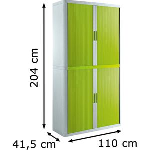Produktbild für Rollladenschrank Paperflow aus Metall und Kunststoff