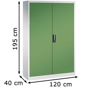 Produktbild für Werkzeugschrank CP-Möbel 8930-00, aus Metall, grau / grün