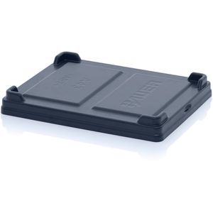 Eurobox-Deckel AUER A 43, schwarz