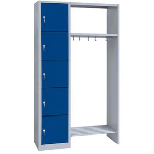 Produktbild für Schließfachschrank Lüllmann 525501, blau