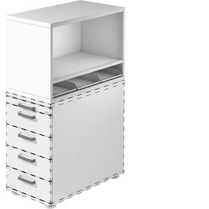 Aufsatzschrank Hammerbacher SCA1, weiß