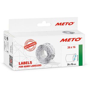 Produktbild für Preisetiketten METO 9517185 TK, weiß, 26 x 16 mm