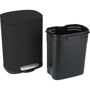 Produktbild für Mülleimer Wenko Leno, schwarz