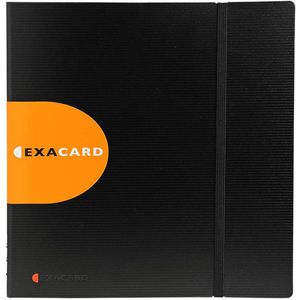 Visitenkartenmappe Exacompta 75234E Exacard schwarz, 25 x 26cm