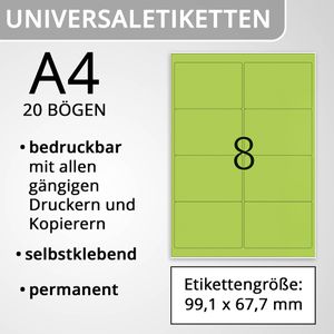 Produktbild für Universaletiketten Herma 5147 Special, neon-grün