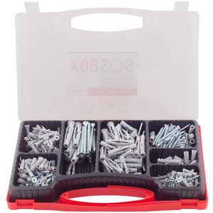 Produktbild für Schrauben-Dübel-Set Fischer 533629, SOS-Box Dübel S