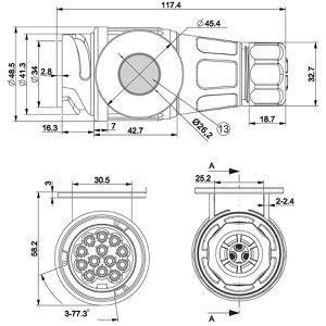 Produktbild für Anhänger-Stecker ProPlus 343512V05, für PKW / LKW