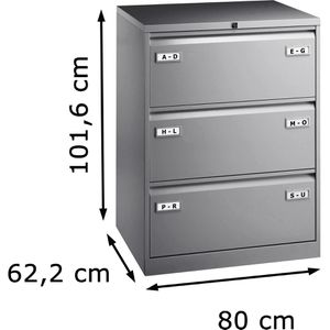 Produktbild für Hängeregisterschrank Bisley-Light CDF3-355