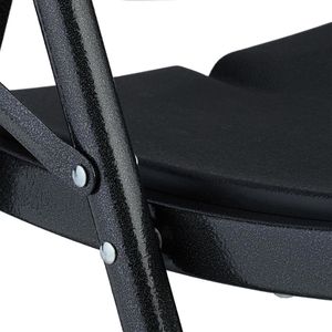 Produktbild für Klappstuhl Relaxdays 1004960346, schwarz