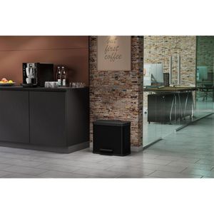 Produktbild für Mülleimer Hailo Öko trio Plus L, schwarz