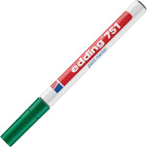 Produktbild für Lackmarker Edding 751, wasserfest &amp; permanent, grün