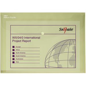 Produktbild für Dokumententasche Snopake ReBorn Polyfile, DIN A4+
