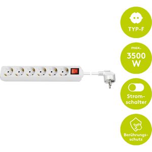 Produktbild für Steckdosenleiste Goobay 38845, mit 5m Kabel