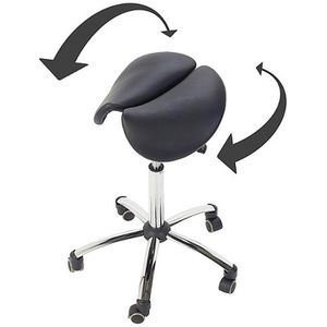 Produktbild für Drehhocker Teqler T135364SW, mit Sattelsitz