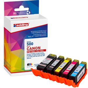 Produktbild für Tinte Edding EDD-500 für Canon PGI-520+CLI-521