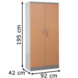 Produktbild für Aktenschrank G-Office FLC/WD.19, aus Metall / Holz
