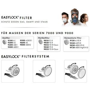 Produktbild für Atemschutzfilter Moldex EasyLock Partikelfilter, 903201