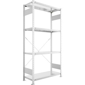 Produktbild für Schwerlastregal META-Regalbau 20094952, 4 Metallböden