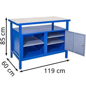 Produktbild für Werkbank Güde P 1200 T, 40922, blau