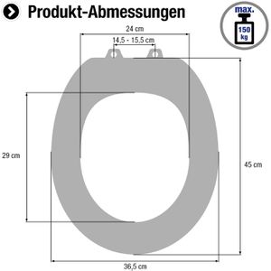 Produktbild für WC-Sitz Cornat Palu, oval, aus Themoplast