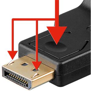 Produktbild für Displayport-Adapter Goobay 63489, VGA, DisplayPort