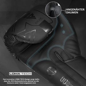 Produktbild für Boxhandschuhe RDX-Sports F6, schwarz, für Erwachsene