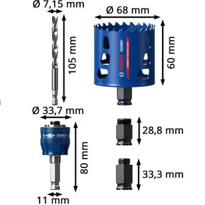 Produktbild für Lochsäge Bosch Expert Tough Material, Starter-Set