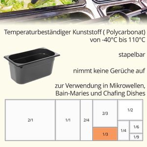 Produktbild für GN-Behälter Hendi Profi Line, 862513, GN 1/3