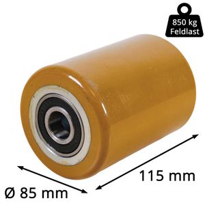 Produktbild für Hubwagen-Rolle CASCOO bis 850 kg, Polyurethan